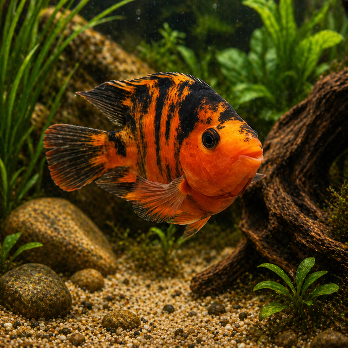 Red Tiger Parrot Cichlid (Cichlasoma  sp)