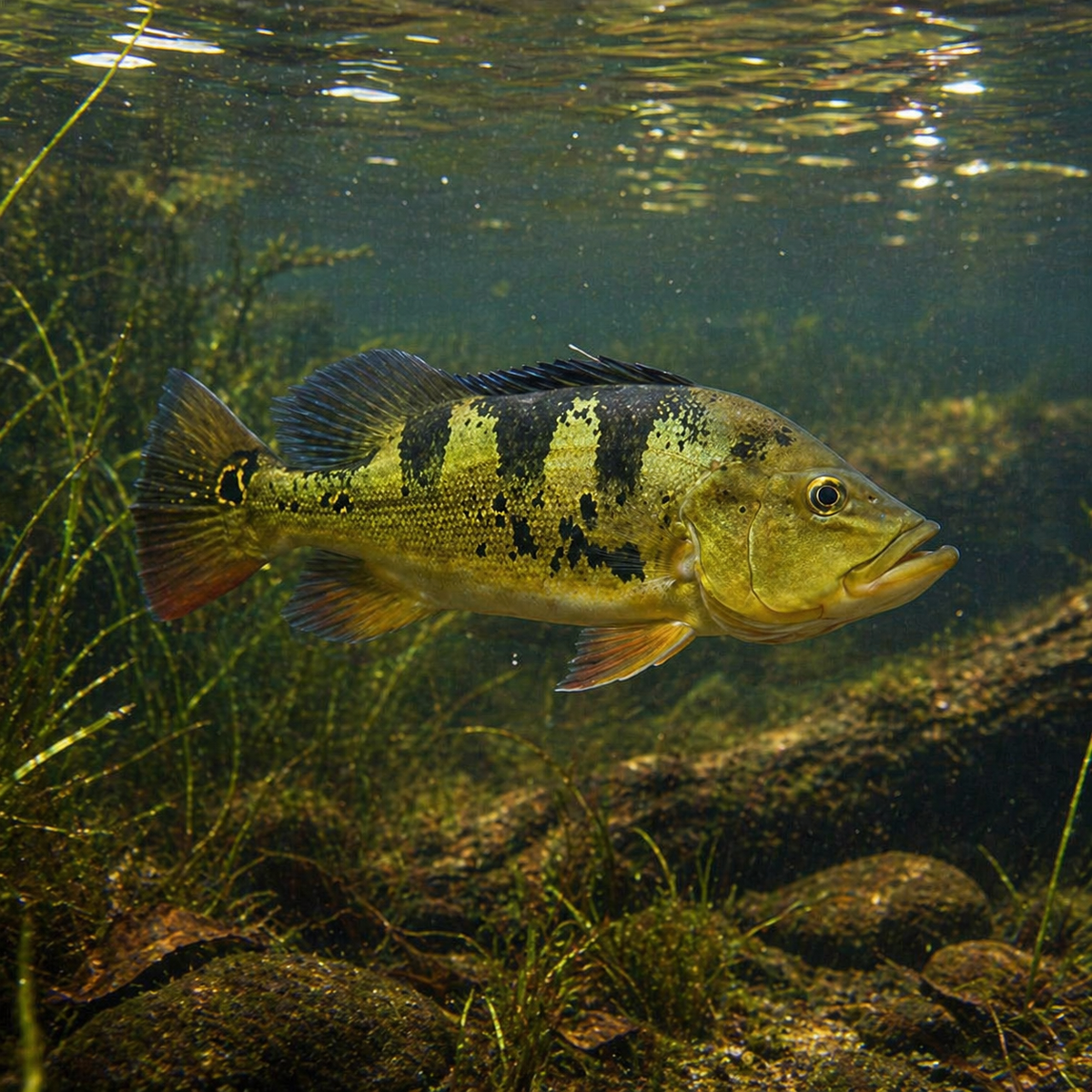 Mono Peacock Bass (Cichla monoculus) — Predatory Fins