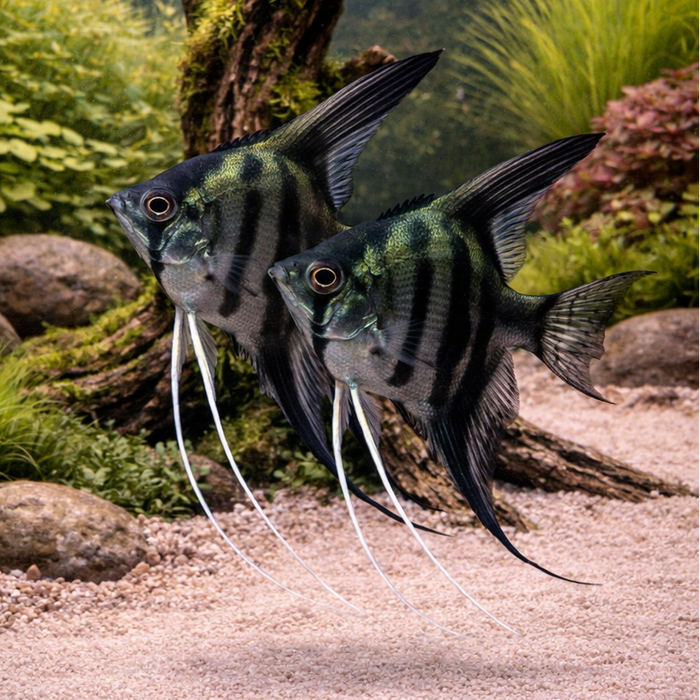 Pinoy Clown Angelfish (Pterophyllum scalare sp)