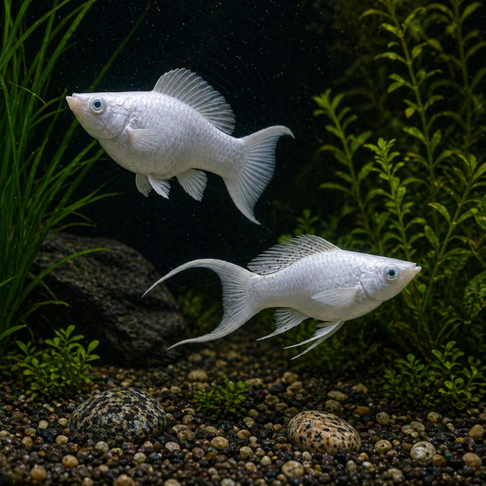 Platinum Lyretail Molly (Poecilia sphenops)