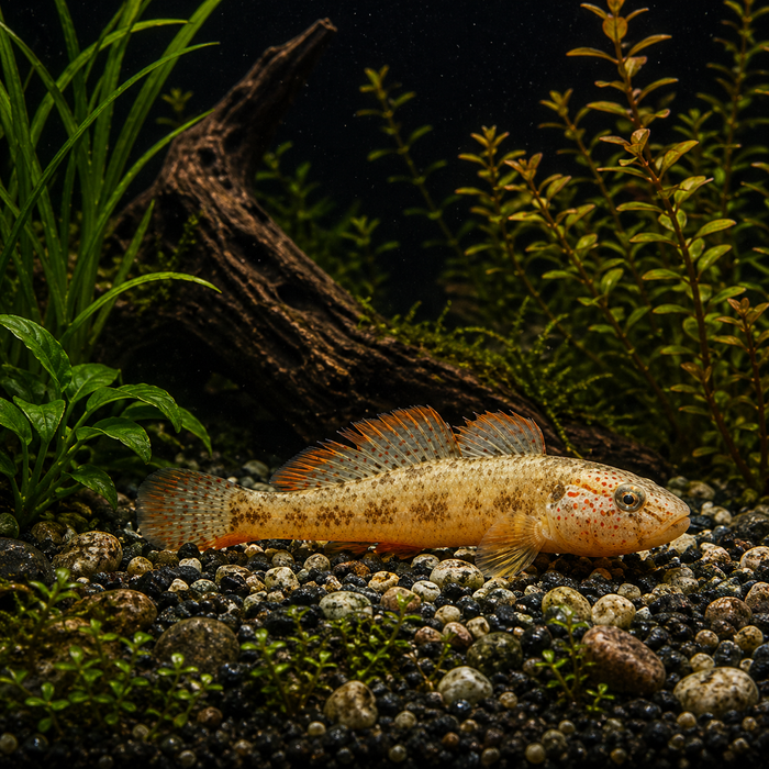 Orange goby (sineleotris saccaharae)