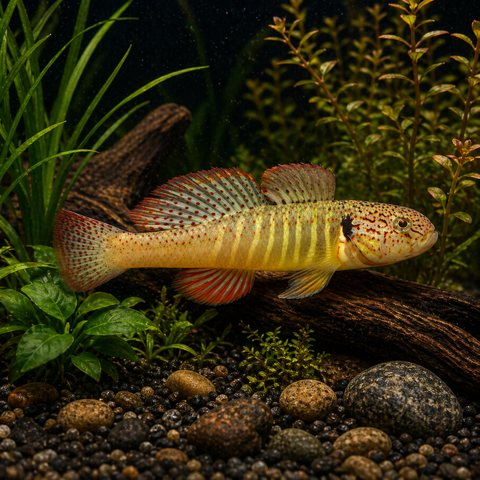 Orange goby (sineleotris saccaharae)