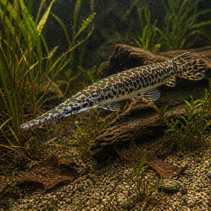 Florida Spotted Gar (Lepisosteus platyrhincus)