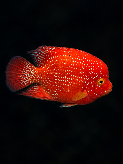 Golden Red Crystal Texas Cichlid