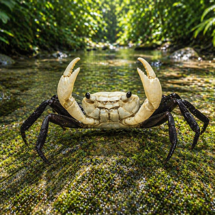 Panda Borneo Crab (Lepidothelphusa cognetti)
