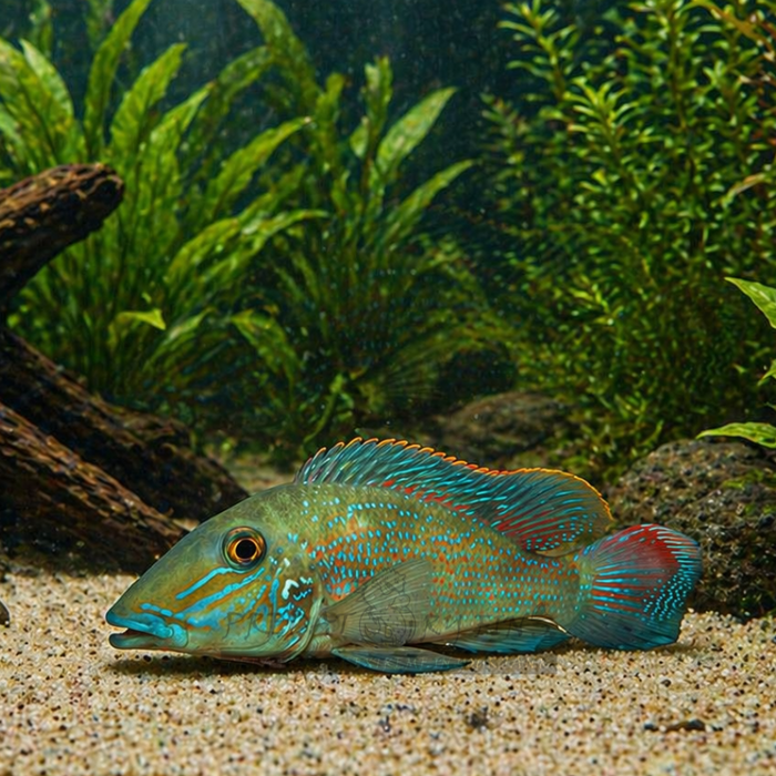 Brazilian Blue Retroculus Cichlid (Retroculus lapidifer)
