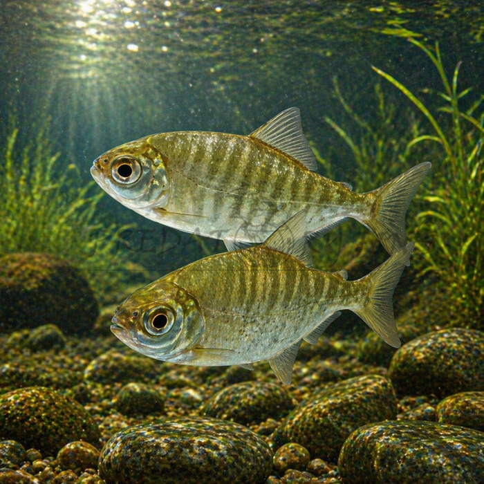 Green Tiger / Zebra Silver Dollar (Metynnis sp)
