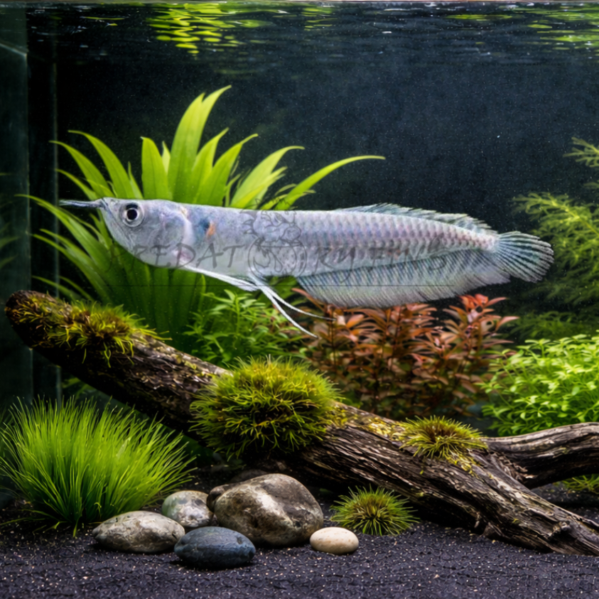 Silver Arowana (Osteoglossum bicirrhosum) — Predatory Fins